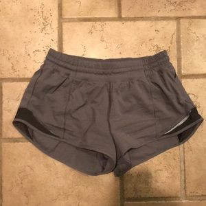 Gray Lululemon shorts size 4 with 2.5” inseam